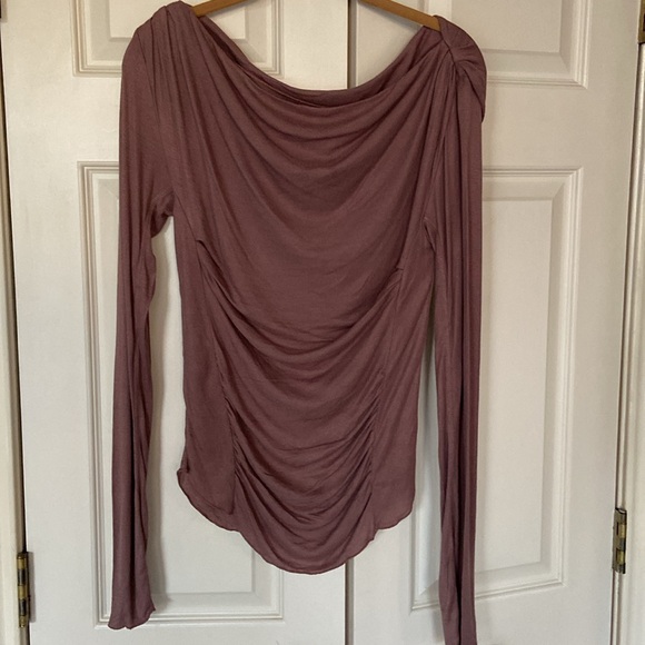 Free People Mauve Long Sleeve Top - Picture 2 of 8